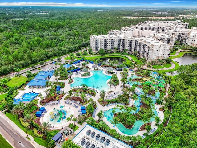 14501 Grove Resort Ave Unit 1727, Winter Garden, FL 34787 - aerial view of a pool and a forest