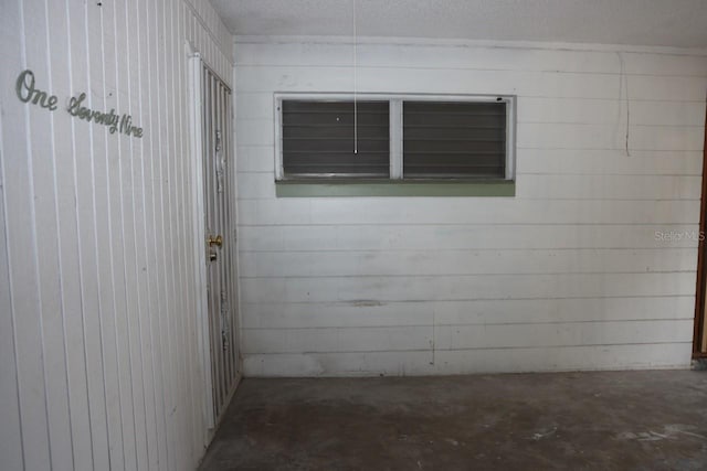 interior space with concrete flooring