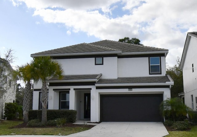 view of front of house featuring a garage