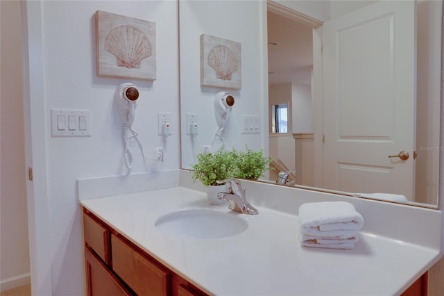 bathroom featuring vanity