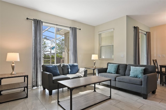 820 Pebble Beach Dr, Davenport, FL 33896 - living room with light tile patterned flooring