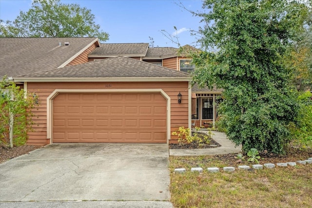 view of front of house featuring a garage