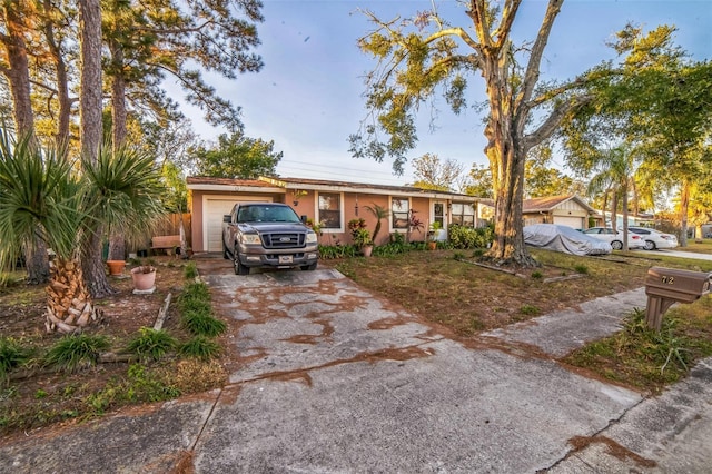 view of front of home featuring a garage