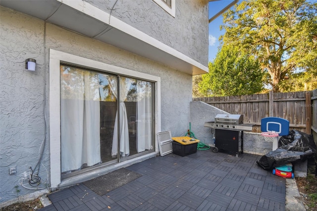 view of patio / terrace featuring grilling area