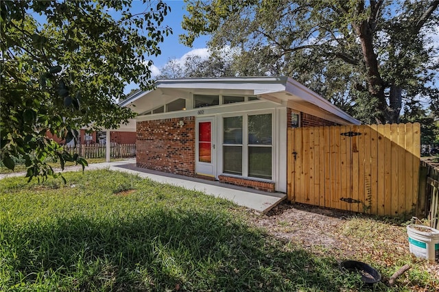 view of back of property