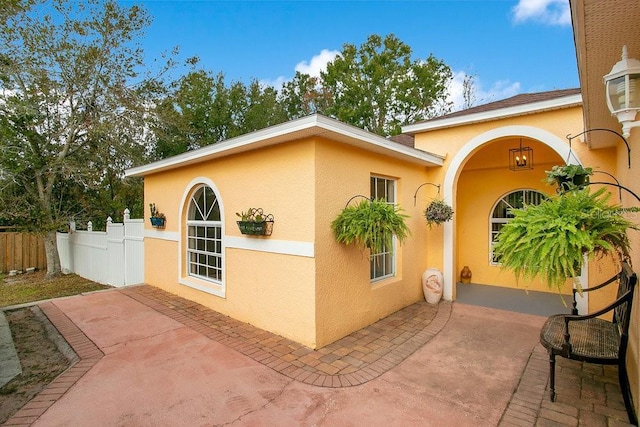 view of home's exterior featuring a patio