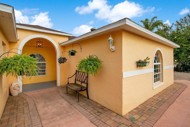 exterior space with a patio