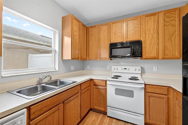 13228 Daniels Landing Cir, Winter Garden, FL 34787 - kitchen with white appliances, light wood-style floors, and light countertops