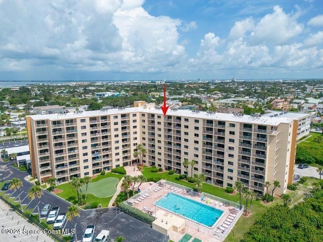 birds eye view of property