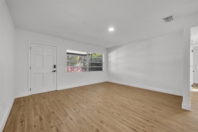 interior space featuring light hardwood / wood-style floors