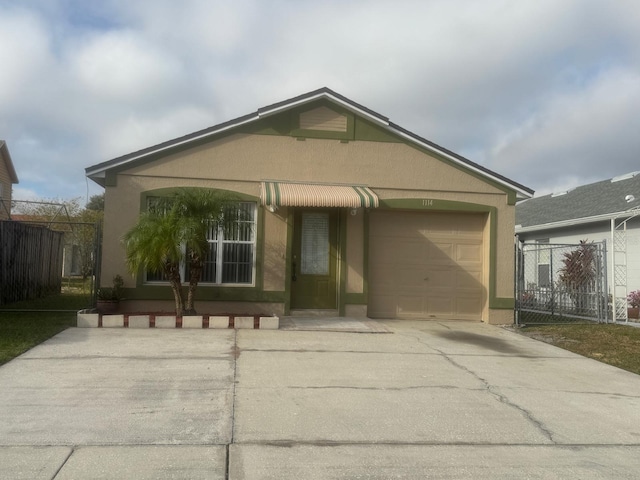 ranch-style house with a garage