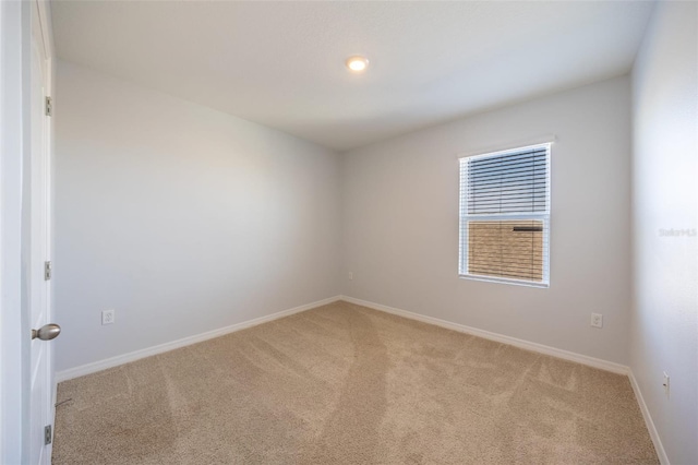 spare room with carpet floors