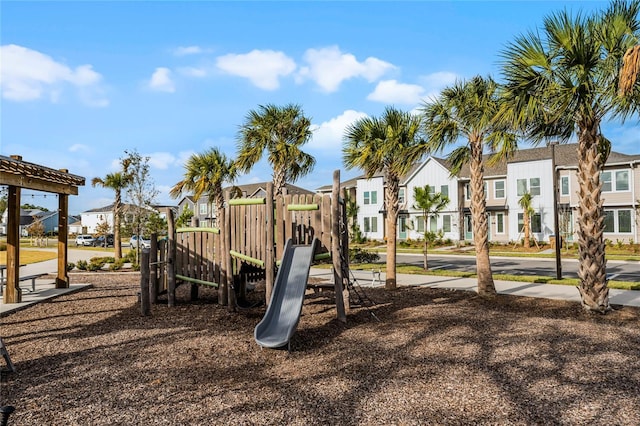 view of jungle gym