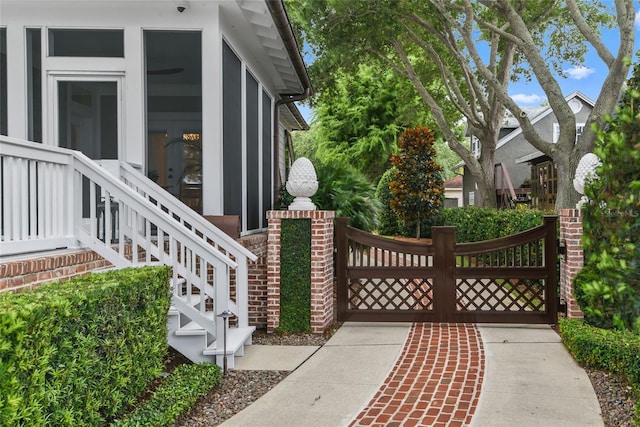 exterior space with french doors