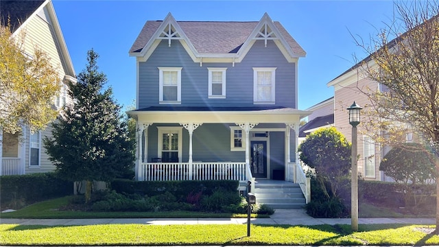 view of front of house with covered porch