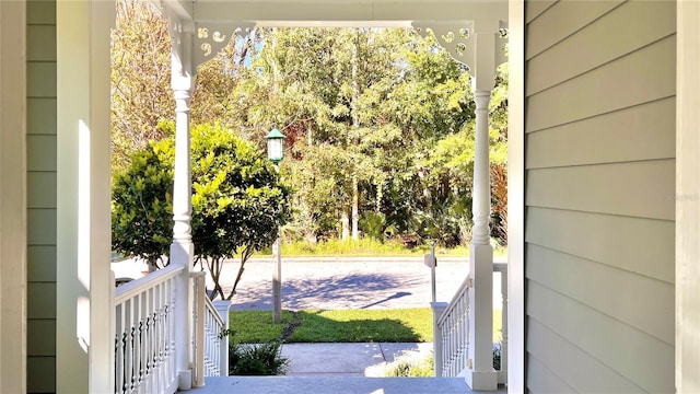 view of doorway to outside