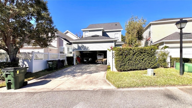 view of front of property