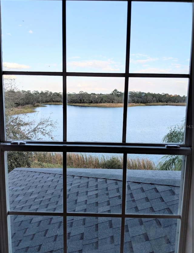 view of water feature