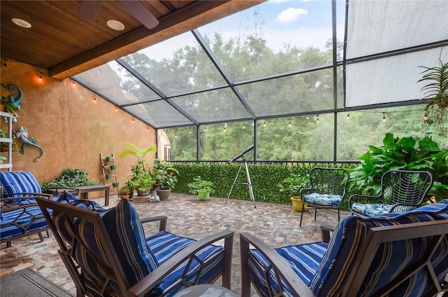 view of patio / terrace featuring an outdoor hangout area