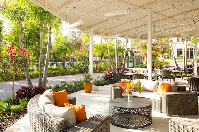 view of sunroom / solarium