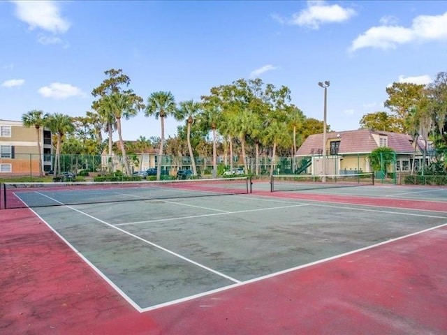 view of tennis court