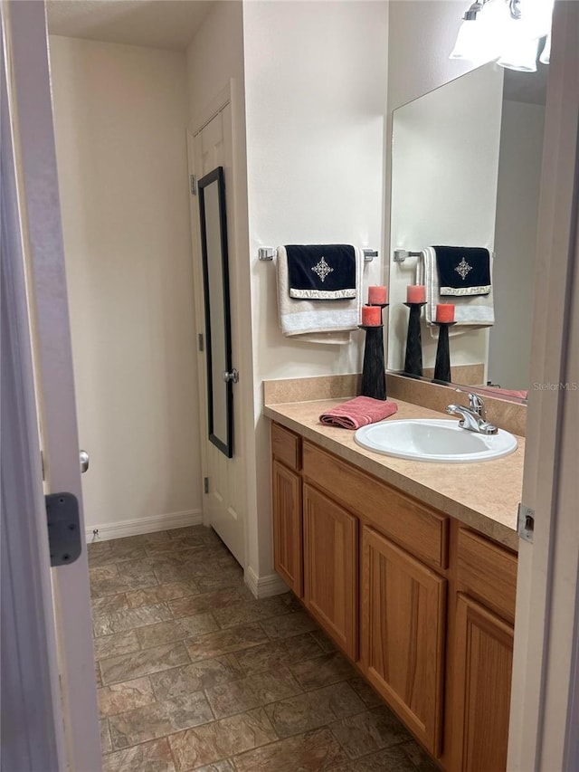 bathroom with vanity