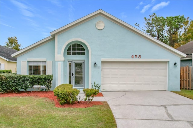 ranch-style house with a garage