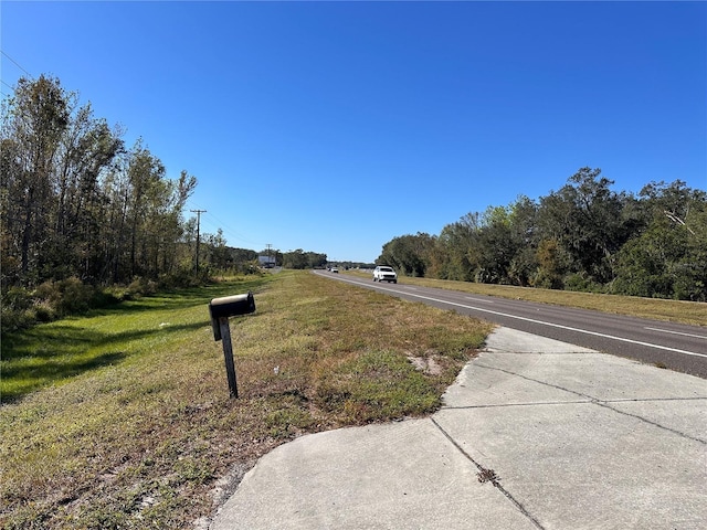 view of asphalt road