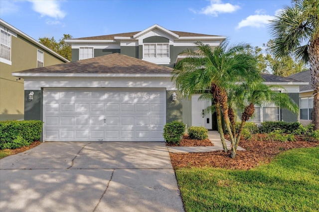 view of front of house featuring a garage