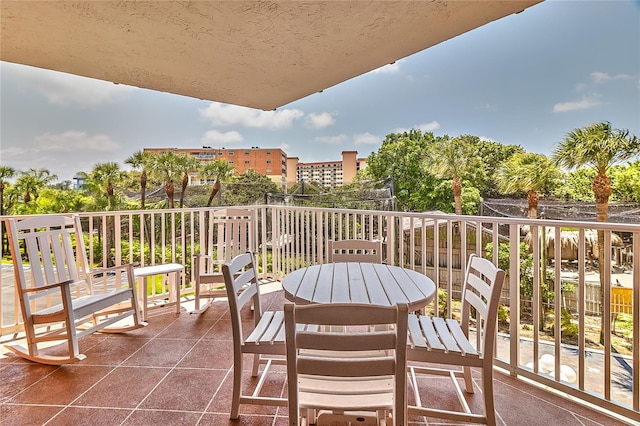 view of balcony