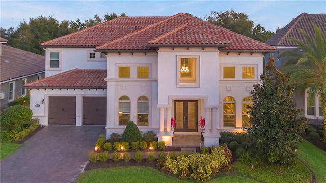 mediterranean / spanish home with french doors