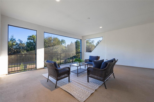 view of sunroom