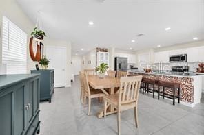 view of dining room