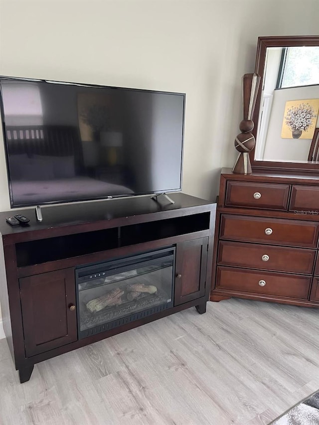 details featuring hardwood / wood-style flooring