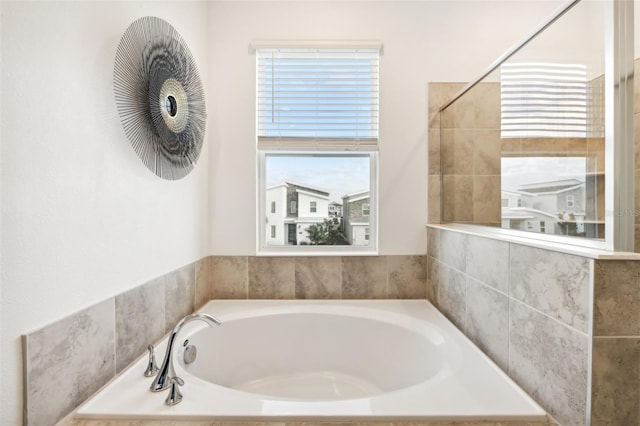 bathroom featuring a bathing tub