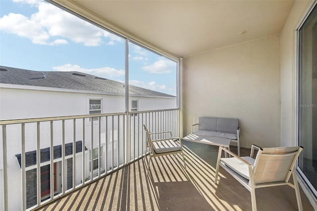 view of sunroom / solarium