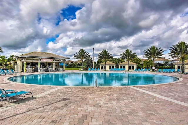 view of pool