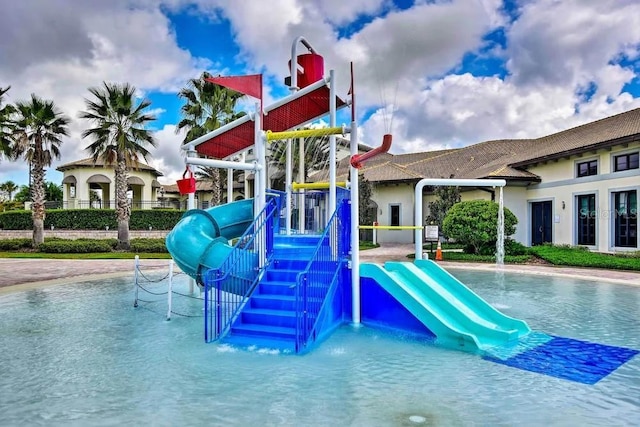 view of jungle gym