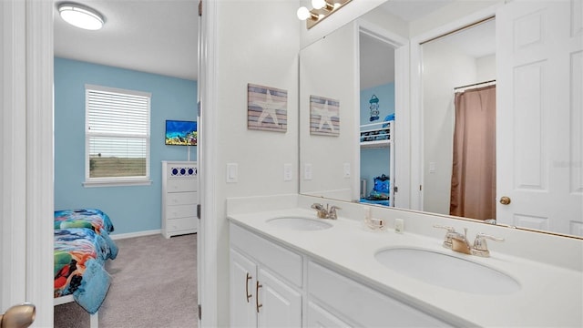 bathroom featuring vanity