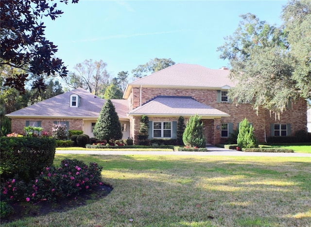 view of front of house featuring a front yard