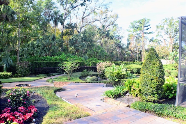 surrounding community featuring a patio