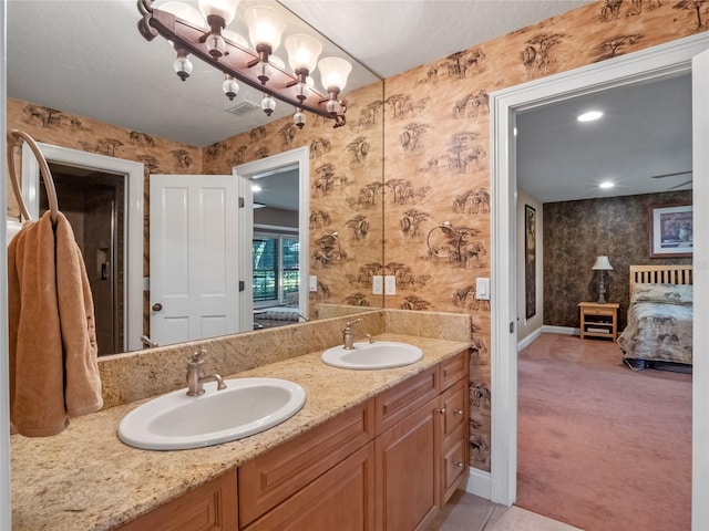 bathroom with vanity