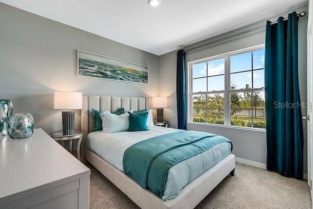 bedroom with carpet flooring