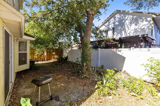 view of home's exterior featuring a fenced backyard