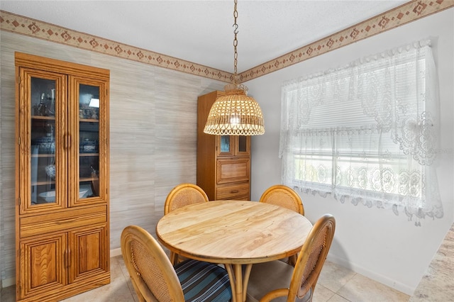 dining room featuring light tile patterned floors