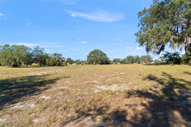 exterior space with a rural view