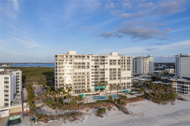 view of property featuring a water view