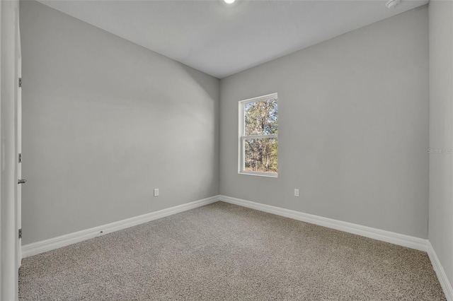 view of carpeted empty room