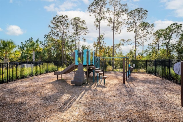 view of jungle gym