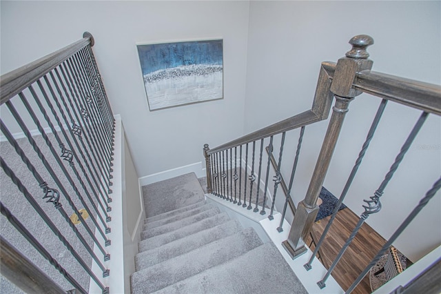 stairs with carpet